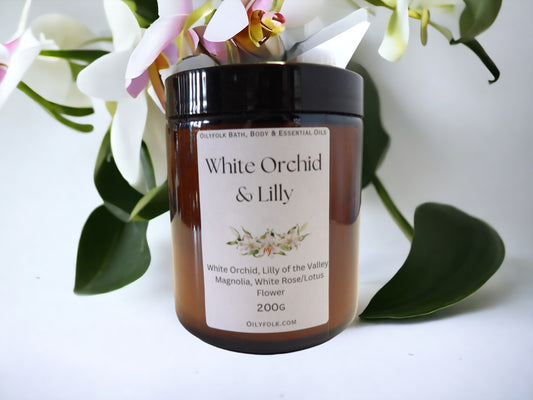 White Orchid and Lilly
