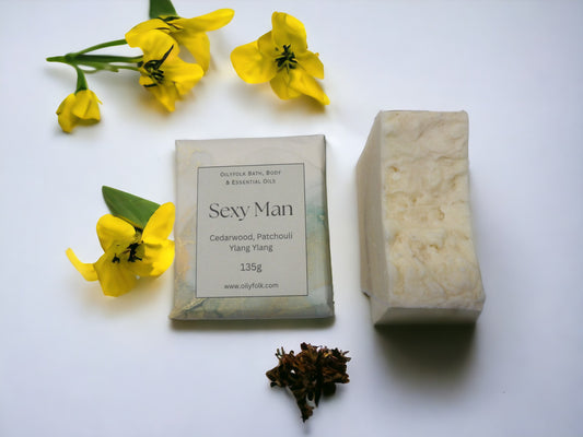 Sexy Man -Cedarwood, Patchouli & Ylang Ylang 125g